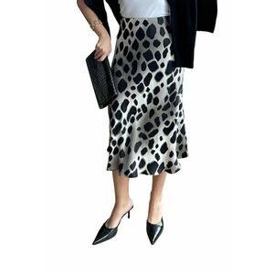 Fusta midi leopard - Maro imagine