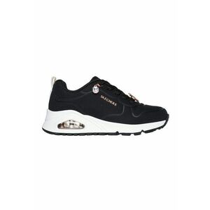 Pantofi sport Uno Gen 1 de piele ecologica cu aplicatie metalica - Negru/Auriu rose imagine