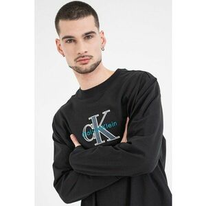 Bluza de bumbac cu imprimeu logo - Negru imagine