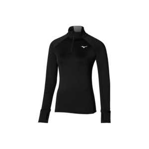 Bluza alergare dama Warmalite Half Zip FW 2023 - Negru imagine