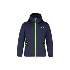 Jacheta reversibila pentru copii - impermeabila - gluga - bleumarin/lime - imagine