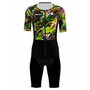 Costum triatlon barbati Viper Zephyr X Ironman - Negru/Multicolor imagine