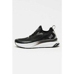 Pantofi sport slip-on cu insertii din plasa si model unisex - Negru imagine