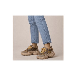 Pantofi sport - dama - LY80018A bej - piele nabuc imagine