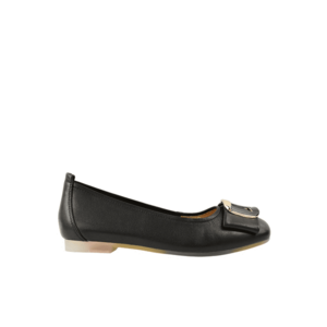 Balerini dama - M480009A negru - piele naturala - toc - Negru imagine