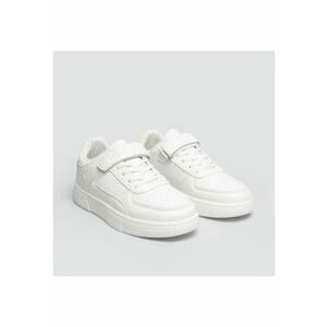 Pantofi sport din piele ecologica cu inchidere velcro imagine