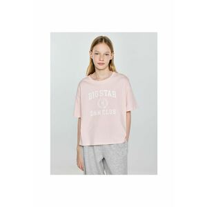 Tricou crop cu imprimeu text imagine
