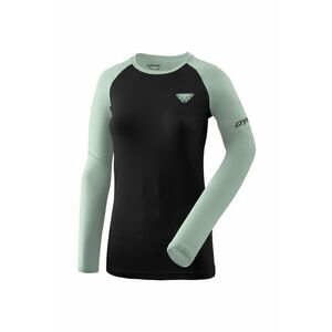 Bluza alergare dama Alpine Pro - Negru/Verde menta imagine