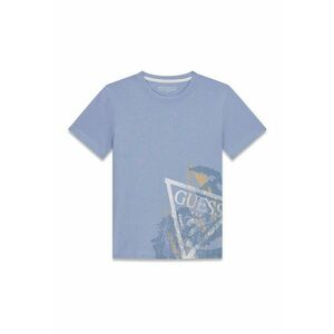 Tricou cu decolteu rotund si imprimeu logo imagine