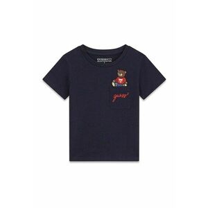Tricou de bumbac cu logo brodat imagine