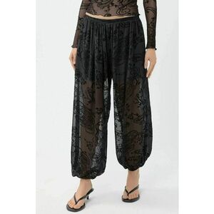 Pantaloni dama - negru - poliester-elastan imagine