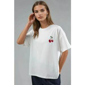 Tricou dama - Alb - Jerseu imagine