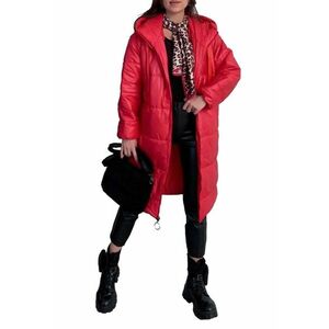 Geaca dama - groasa - rosie - textil - imagine