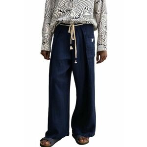 Pantaloni barbati - bumbac - bleumarin imagine