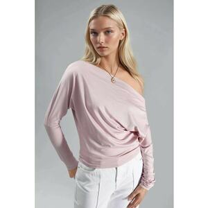 Bluza dama - Roz pal - Jerseu imagine