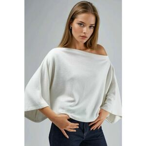 Bluza dama - Tricot - Alb imagine