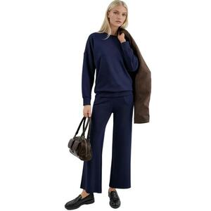 Compleu dama - Tricot - Bleumarin - imagine