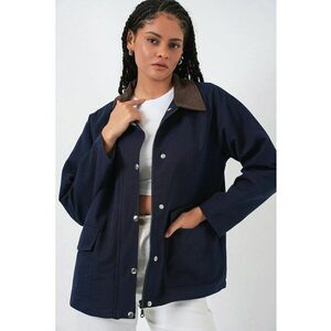 Geaca dama - bleumarin - textil imagine