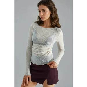 Bluza dama - Jerseu - Alb imagine
