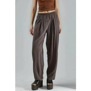 Pantaloni dama textil - maro imagine