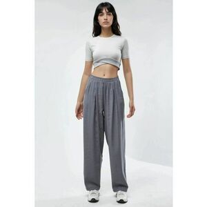 Pantaloni dama - textil - Gri inchis imagine
