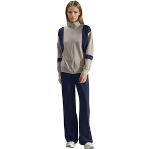 Trening dama - tricot - bleumarin/gri imagine