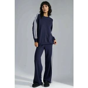 Trening dama - tricot - bleumarin/alb imagine