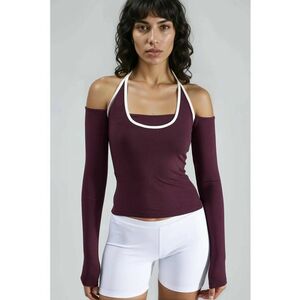 Bluza dama - Mov - Jerseu - Slim fit imagine