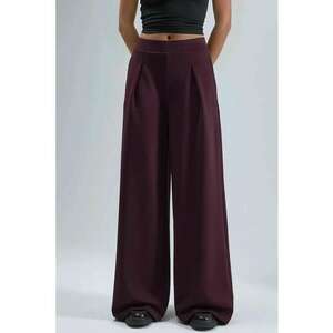 Pantaloni dama - textil - visiniu imagine