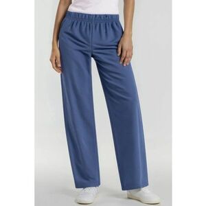 Pantaloni dama - viscoza/poliester/elastan - albastru imagine