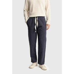 Pantaloni barbati - croiala dreapta - snur talie - bumbac - bleumarin imagine