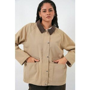 Geaca dama - bej natural - textil imagine