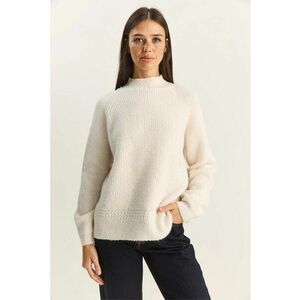 Pulover dama - supradimensionat - crem - acril/poliester/elastan - One Size imagine