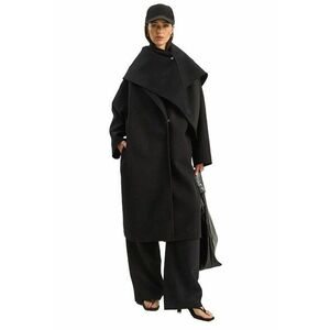 Palton dama - Negru - Textil - imagine