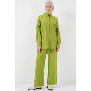 Compleu dama - doua piese - verde - poliester imagine