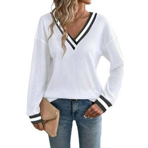Bluza dama - Alb - Jerseu - imagine