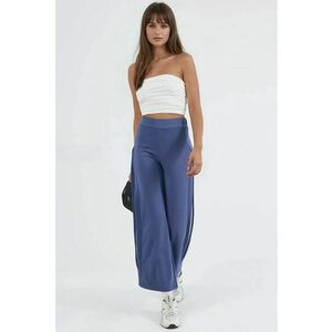 Pantaloni dama - Textil - Albastru cobalt - imagine