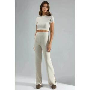 Pantaloni dama - acril - gri - imagine