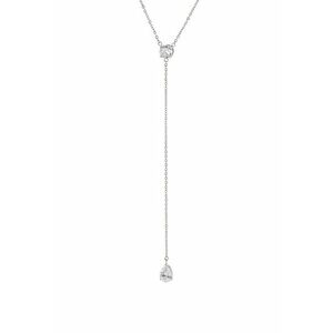 Colier cu elemente zirconia - Argintiu imagine