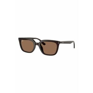 Ochelari de soare wayfarer unisex cu lentile uni - Maro inchis imagine