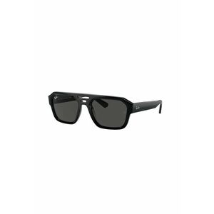 Ochelari de soare unisex dreptunghiulari - Negru imagine
