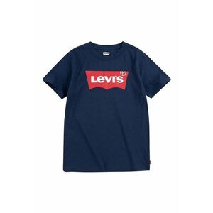 Tricou de bumbac cu decolteu la baza gatului - Rosu/Bleumarin imagine
