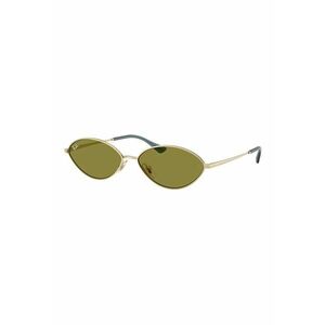 Ochelari de soare ovali unisex Kai - Auriu/Albastru prafuit imagine