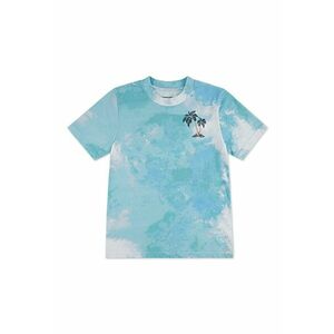 Tricou cu imprimeu pe partea din spate Palm Springs - Turcoaz/Verde englez imagine