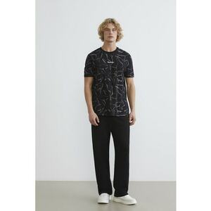 Pantaloni de trening cu buzunare laterale - Negru imagine