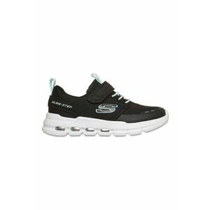 Pantofi sport Glide Step Flow de plasa cu sireturi elastice - Negru/Albastru glaciar imagine