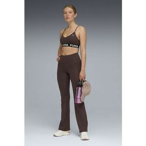 Pantaloni cu croiala bootcut pentru fitness Essential - Maro cognac imagine