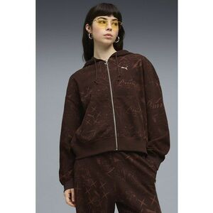 Hanorac supradimensionat Street Glam - Maro cognac imagine