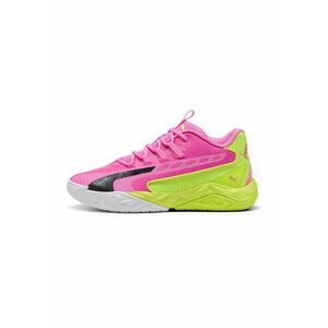 Pantofi Dagger 2 mid-high cu design colorblock pentru baschet - Turcoaz/Roz deschis/Verde lime imagine