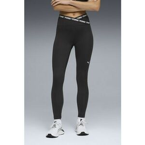 Colanti cu banda logo in talie pentru fitness Strong Cross - Negru imagine